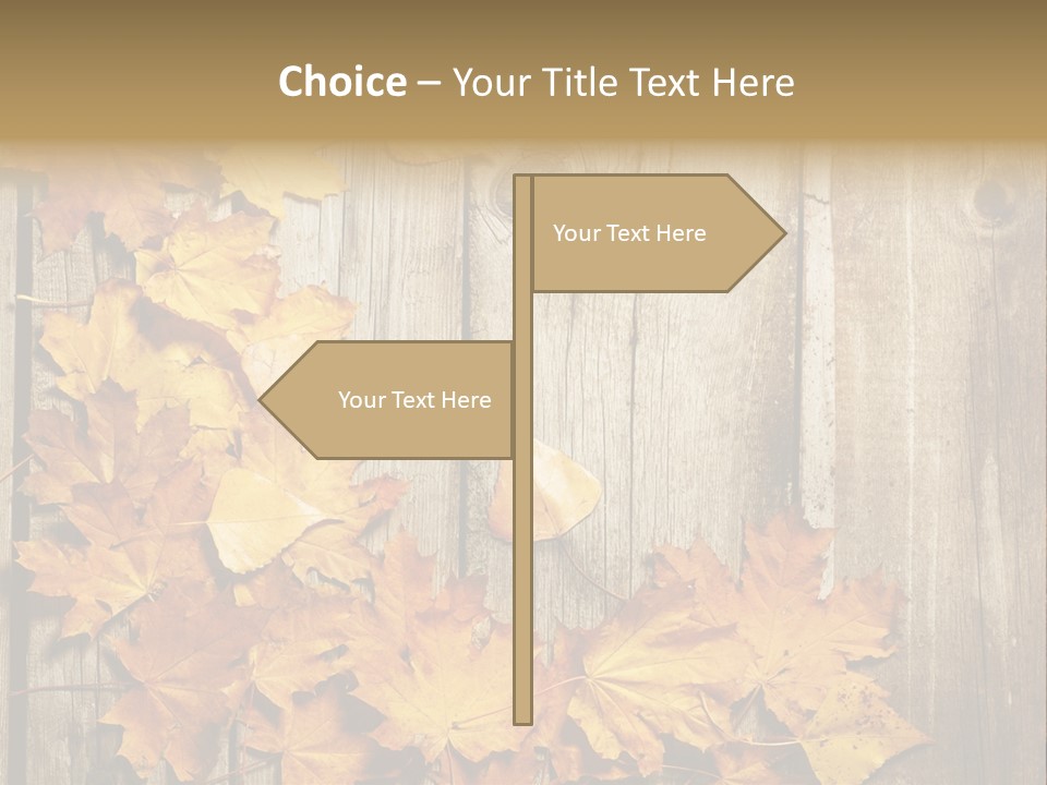 Space Textured Leaf PowerPoint Template