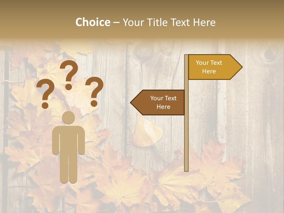 Space Textured Leaf PowerPoint Template