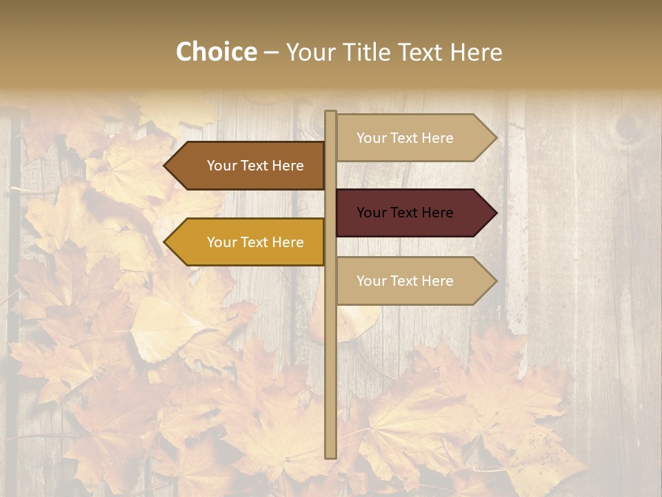 Space Textured Leaf PowerPoint Template