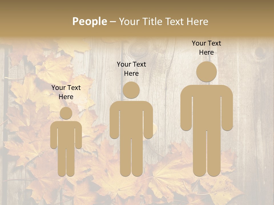 Space Textured Leaf PowerPoint Template