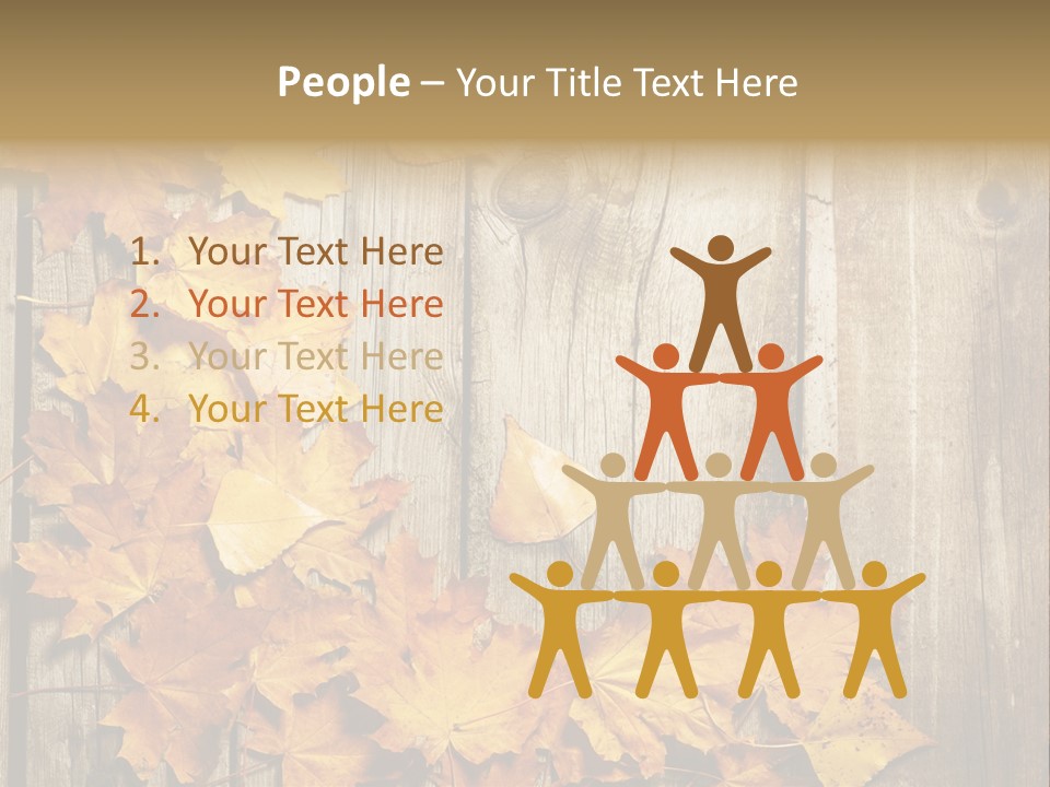 Space Textured Leaf PowerPoint Template