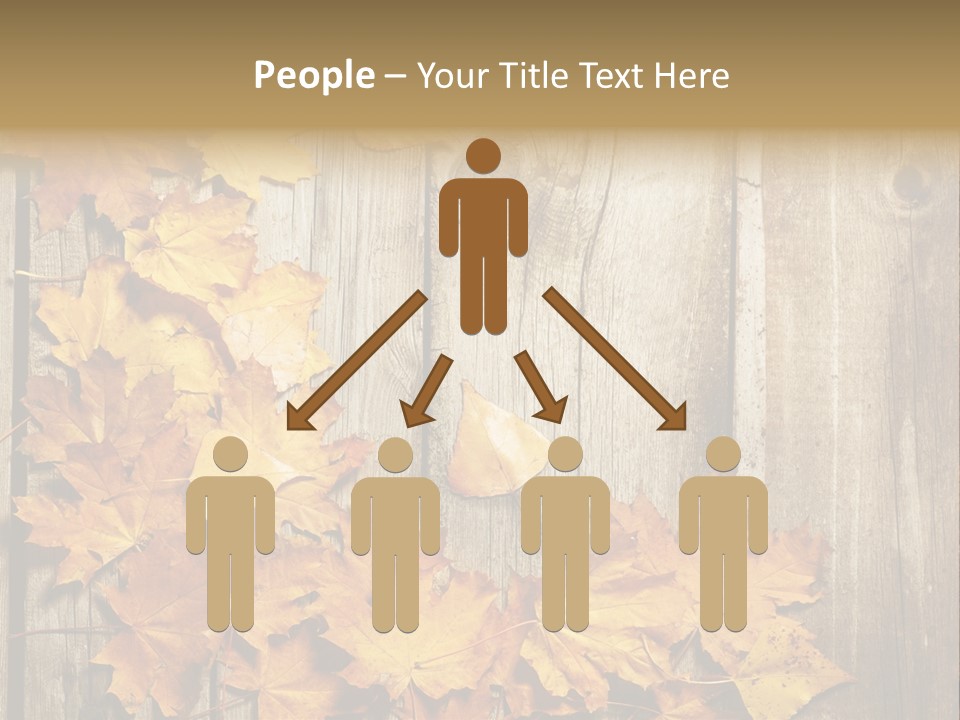 Space Textured Leaf PowerPoint Template