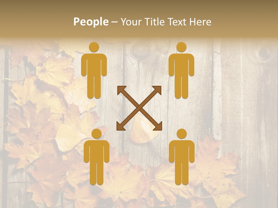 Space Textured Leaf PowerPoint Template