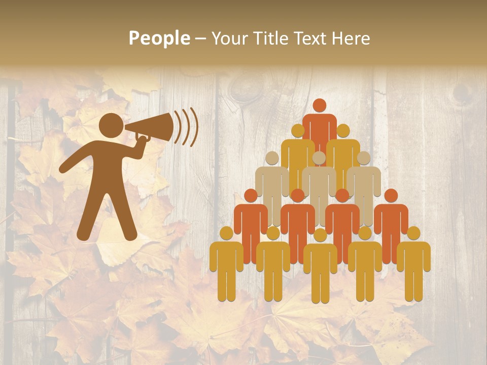 Space Textured Leaf PowerPoint Template