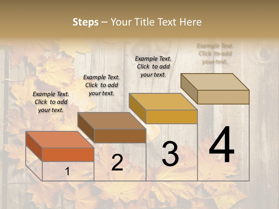 Space Textured Leaf PowerPoint Template