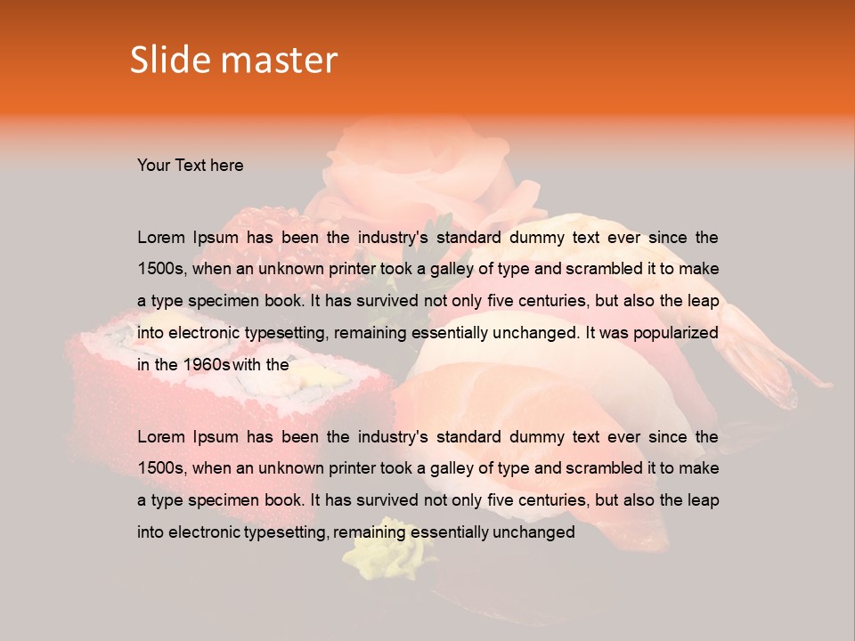 Plate Wasabi Greens PowerPoint Template