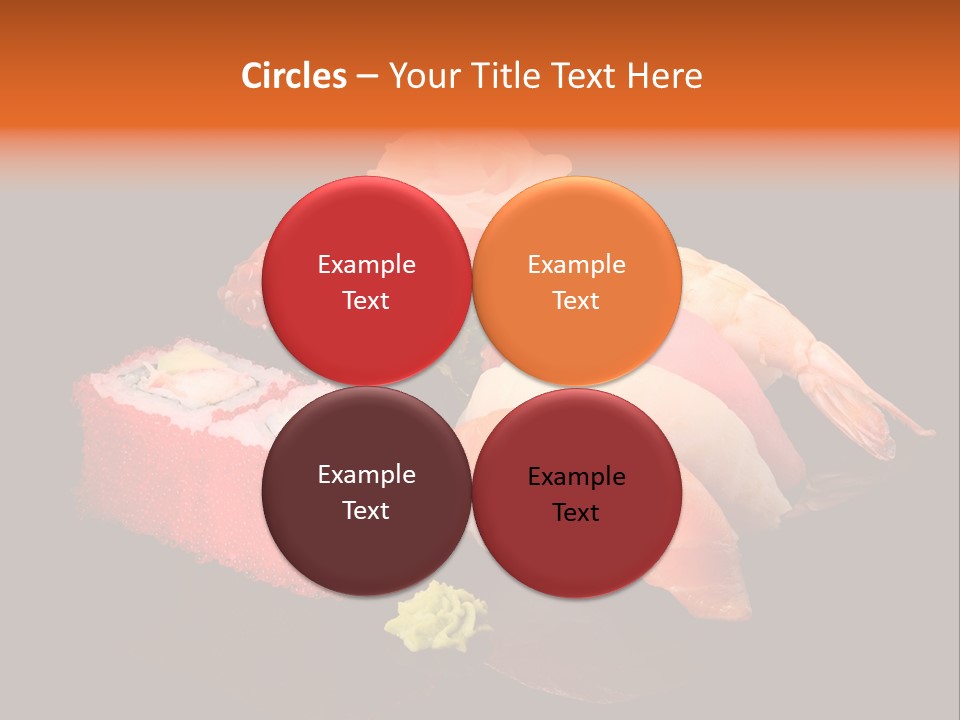 Plate Wasabi Greens PowerPoint Template