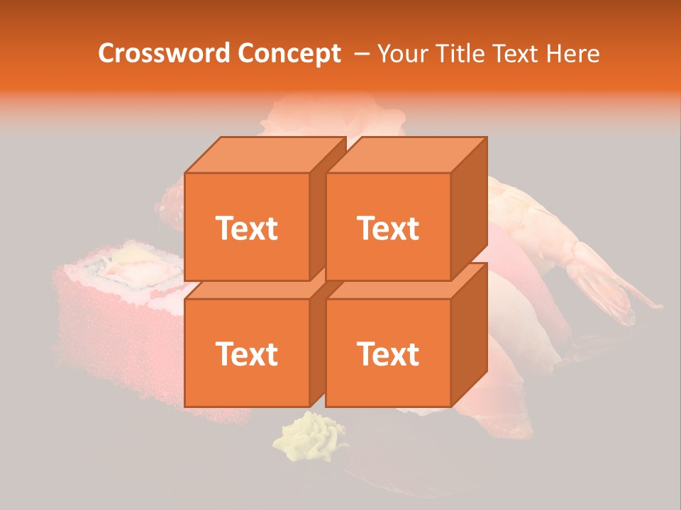 Plate Wasabi Greens PowerPoint Template
