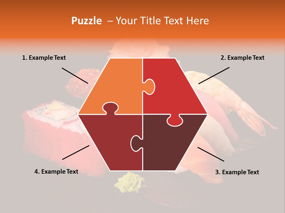 Plate Wasabi Greens PowerPoint Template