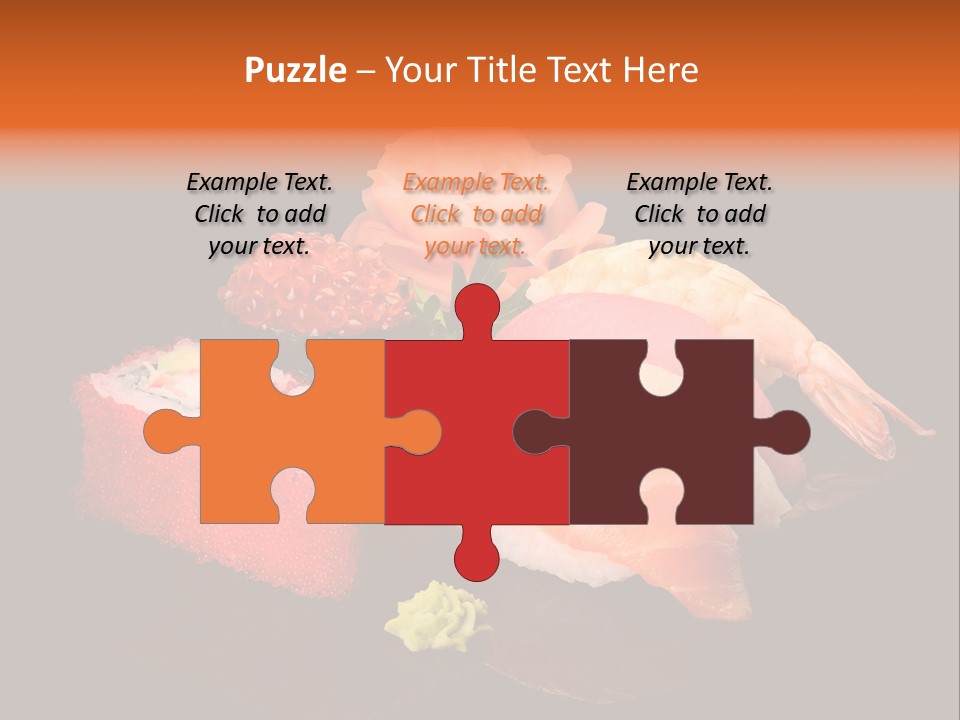 Plate Wasabi Greens PowerPoint Template