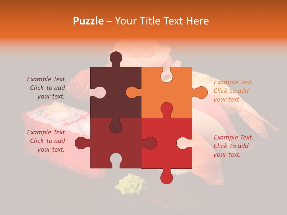 Plate Wasabi Greens PowerPoint Template