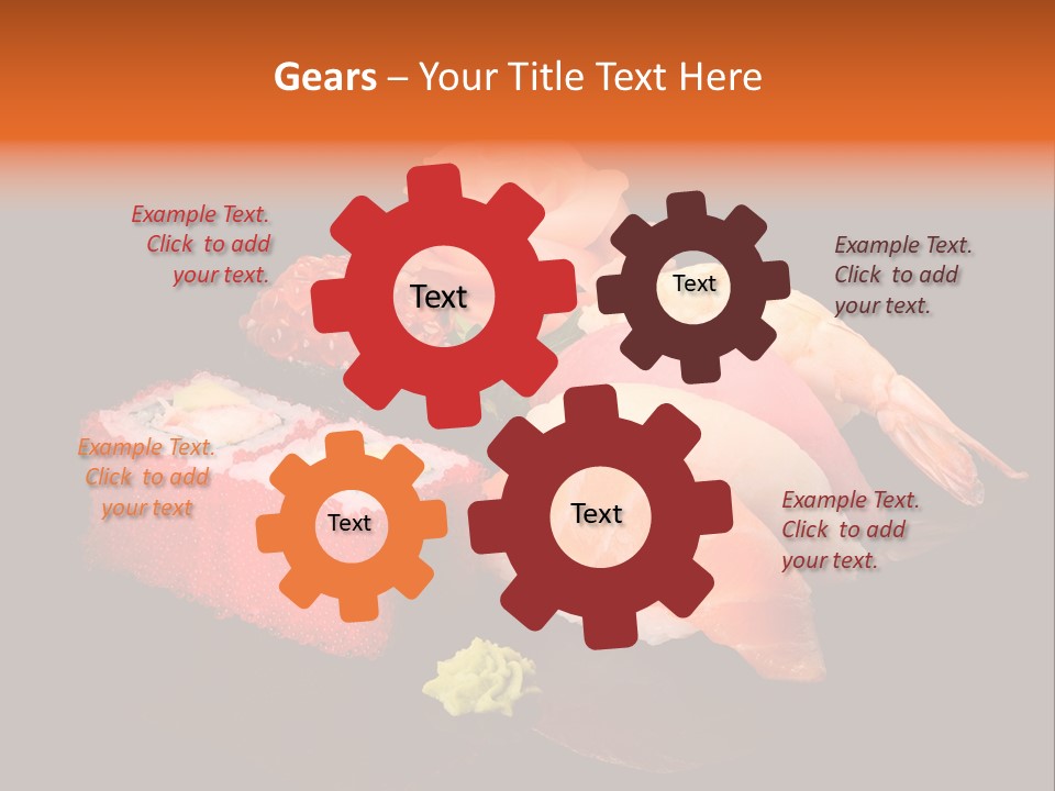 Plate Wasabi Greens PowerPoint Template