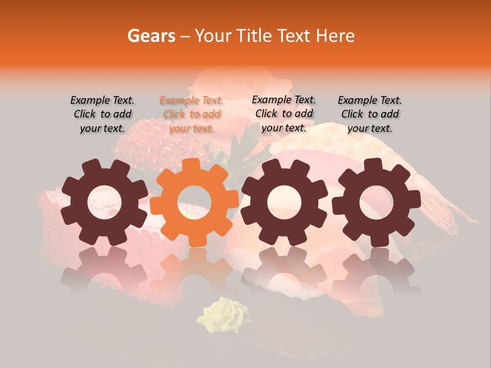 Plate Wasabi Greens PowerPoint Template