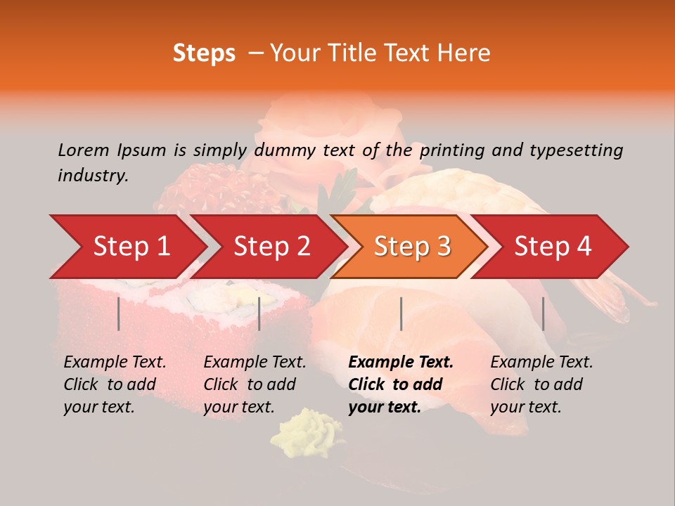Plate Wasabi Greens PowerPoint Template