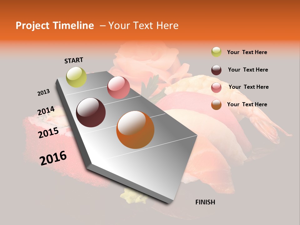 Plate Wasabi Greens PowerPoint Template