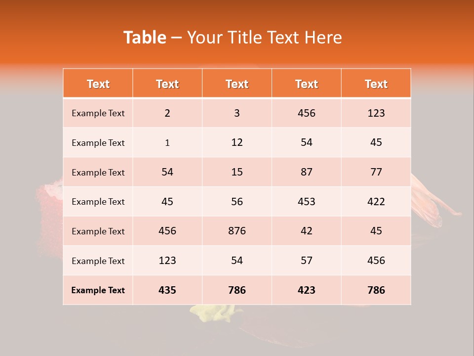 Plate Wasabi Greens PowerPoint Template