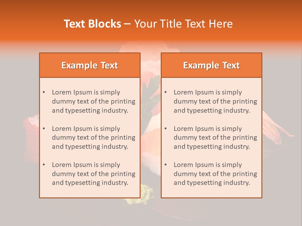 Plate Wasabi Greens PowerPoint Template