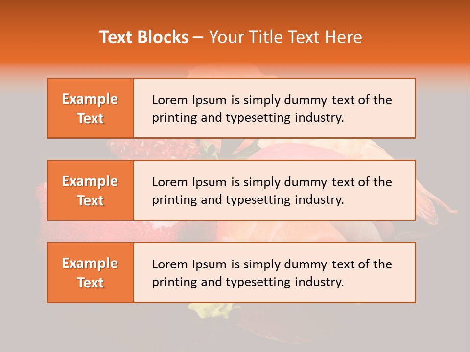 Plate Wasabi Greens PowerPoint Template