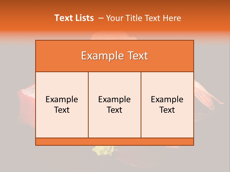 Plate Wasabi Greens PowerPoint Template