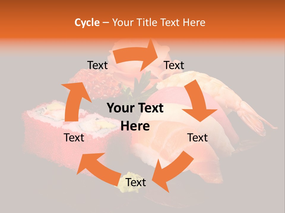 Plate Wasabi Greens PowerPoint Template
