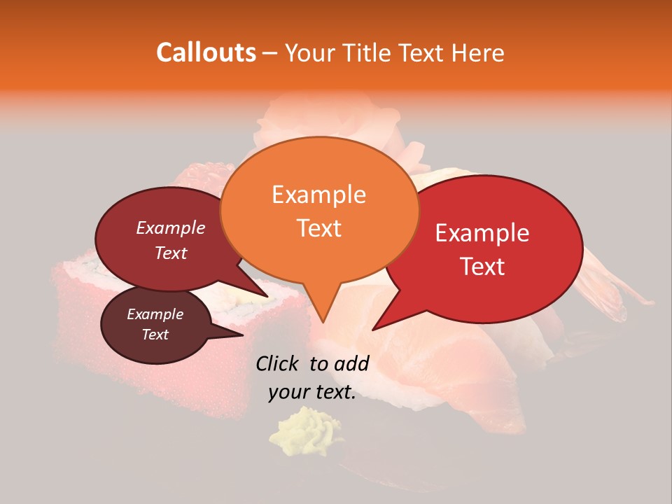 Plate Wasabi Greens PowerPoint Template