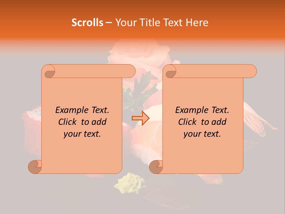 Plate Wasabi Greens PowerPoint Template