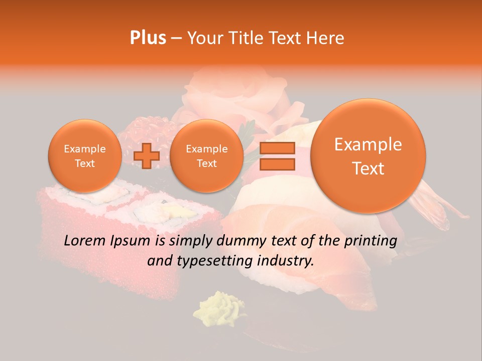 Plate Wasabi Greens PowerPoint Template
