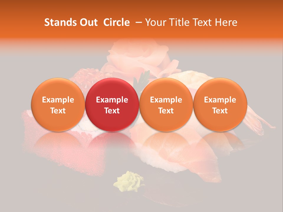 Plate Wasabi Greens PowerPoint Template