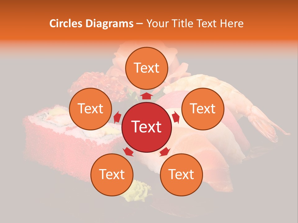 Plate Wasabi Greens PowerPoint Template