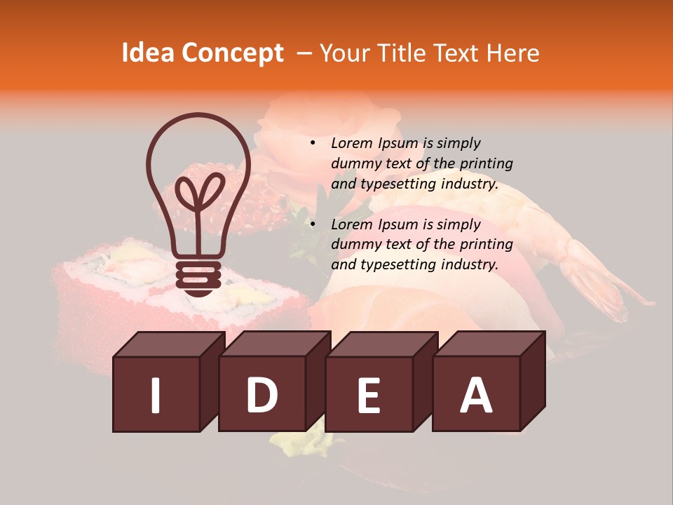 Plate Wasabi Greens PowerPoint Template