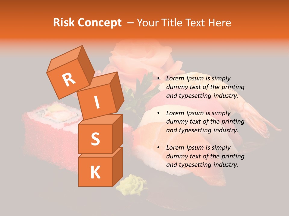 Plate Wasabi Greens PowerPoint Template