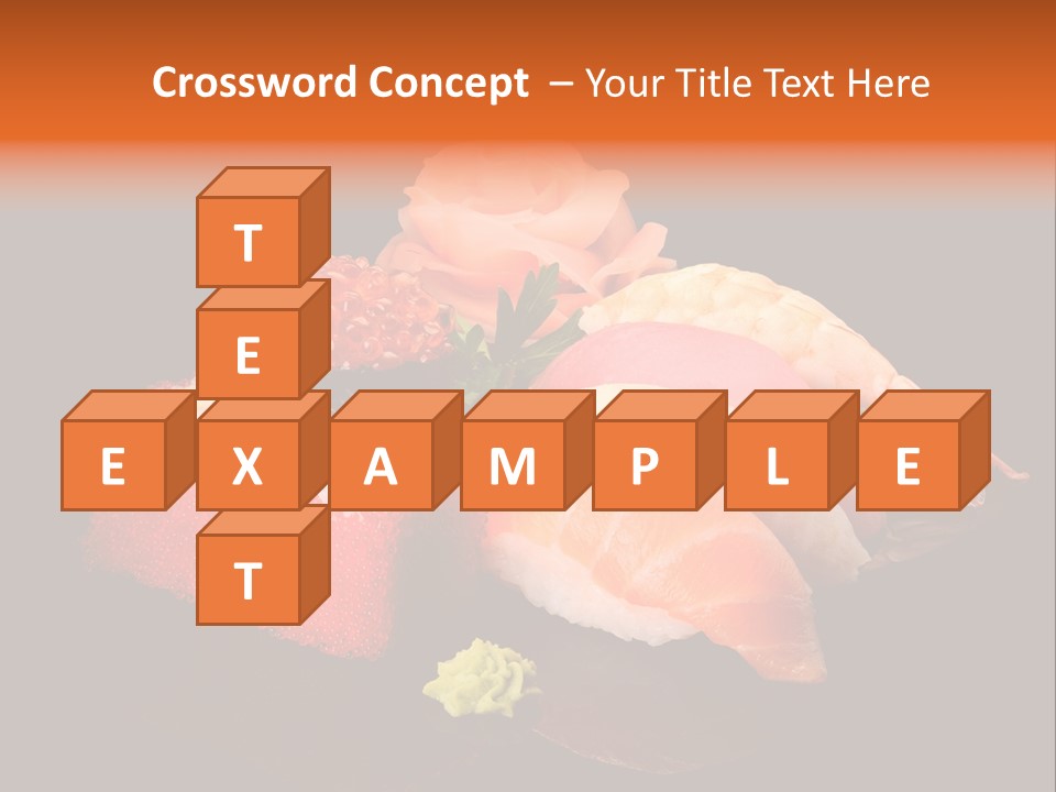 Plate Wasabi Greens PowerPoint Template