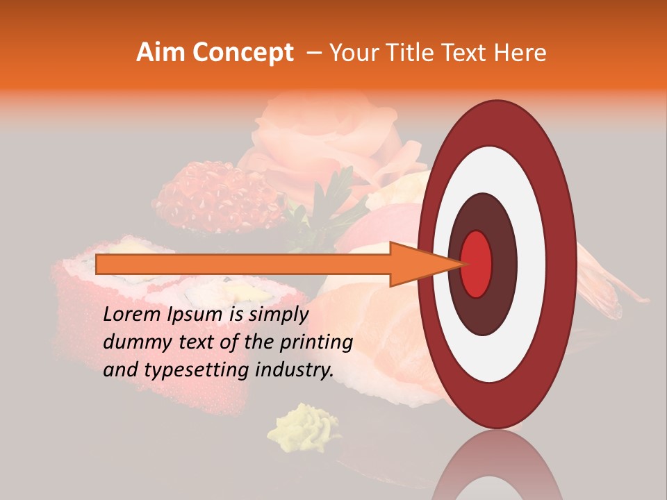 Plate Wasabi Greens PowerPoint Template