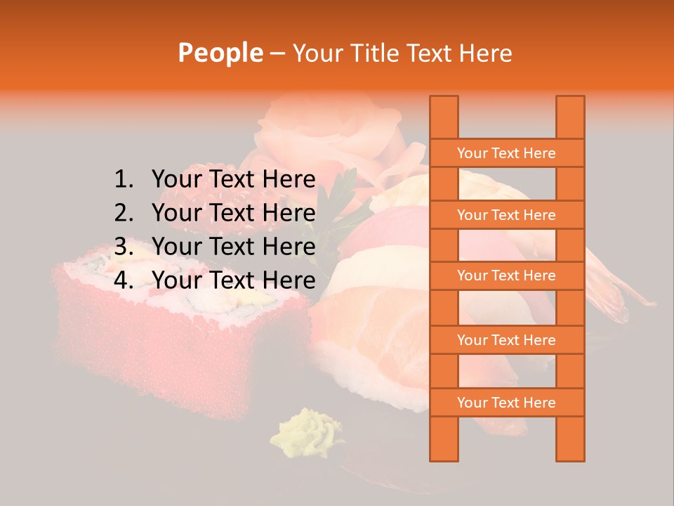 Plate Wasabi Greens PowerPoint Template