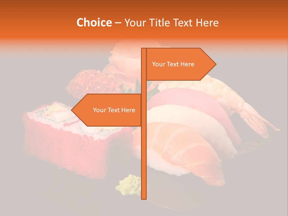 Plate Wasabi Greens PowerPoint Template