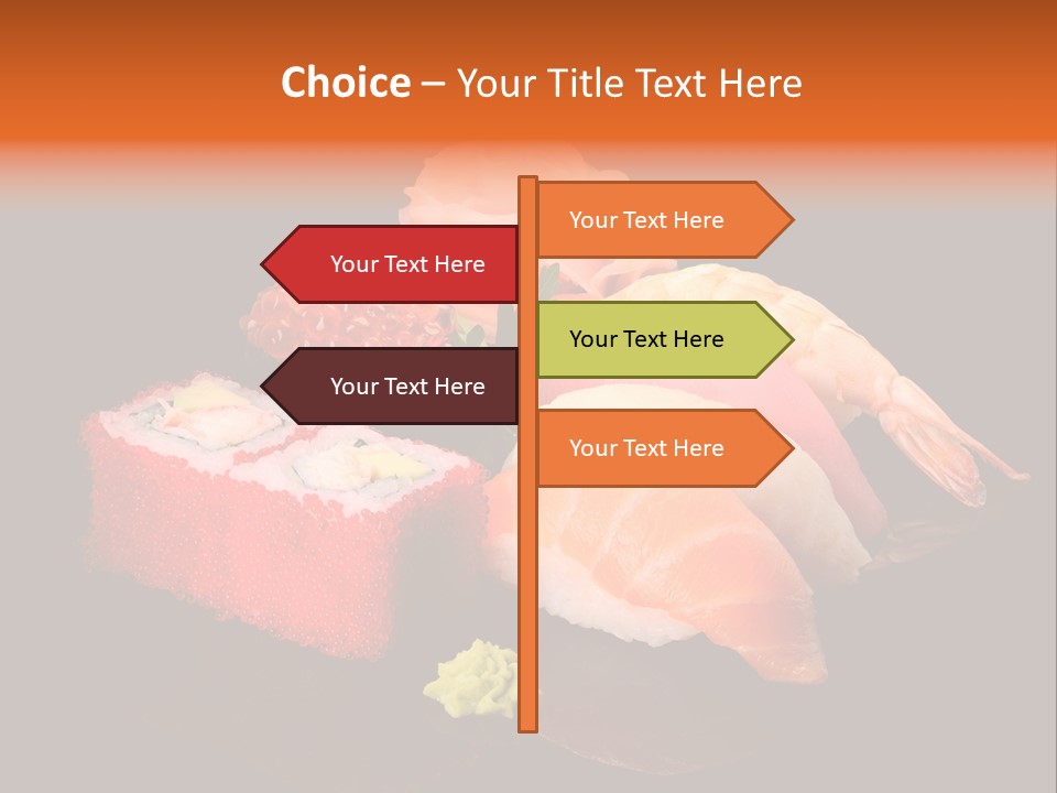 Plate Wasabi Greens PowerPoint Template
