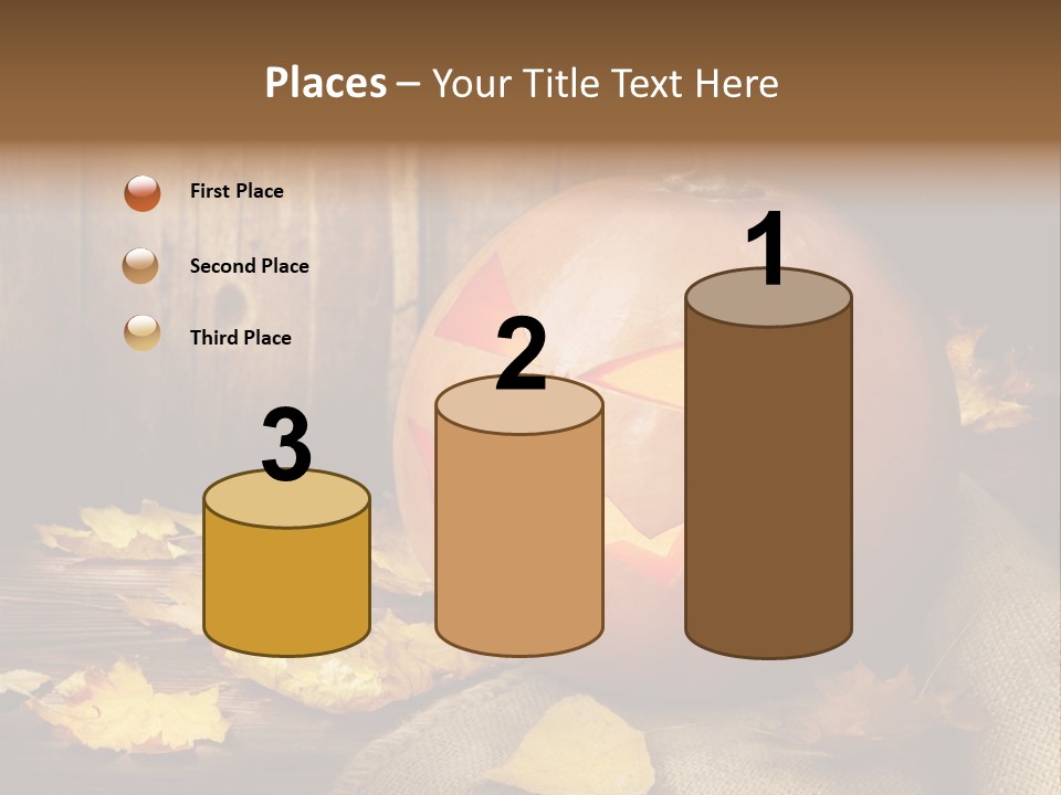 Autumnal Orange Fear PowerPoint Template