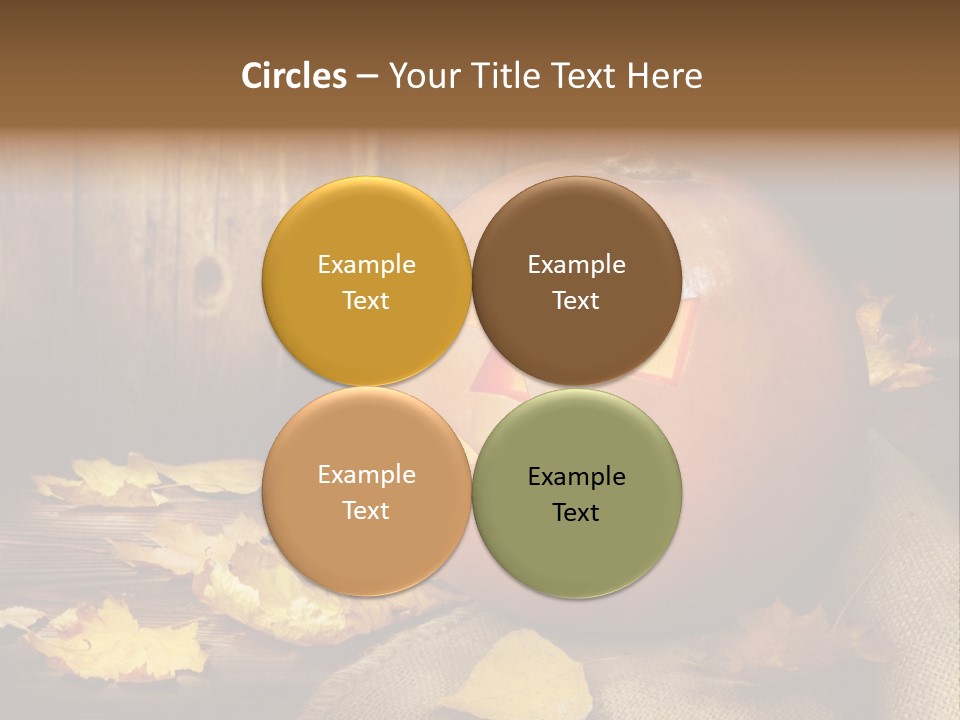 Autumnal Orange Fear PowerPoint Template