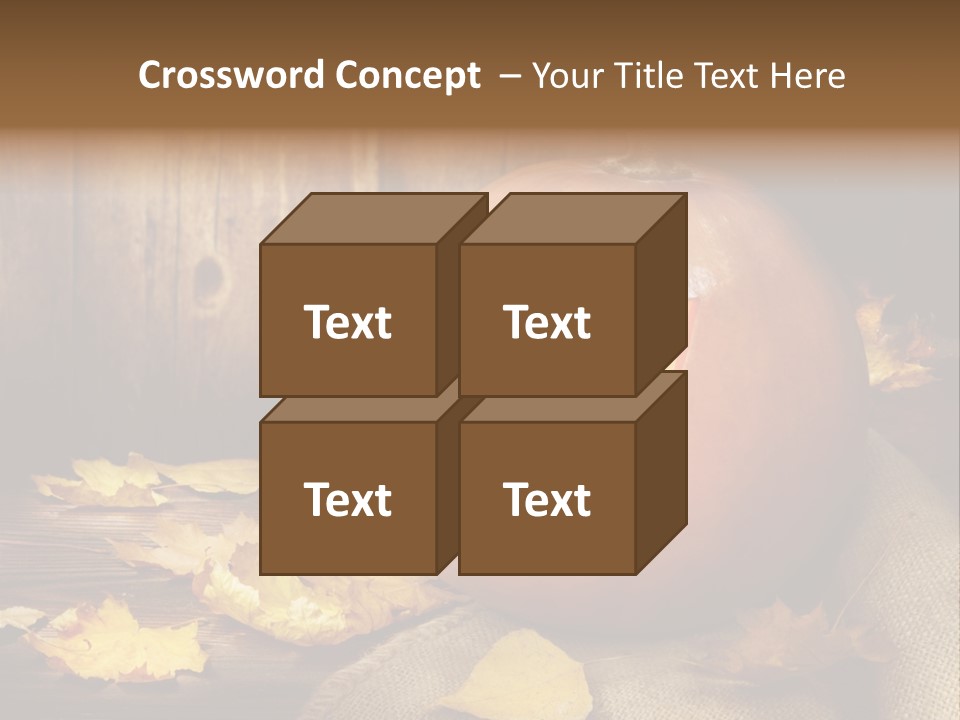 Autumnal Orange Fear PowerPoint Template