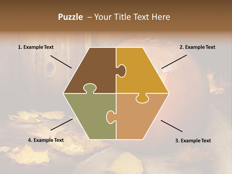 Autumnal Orange Fear PowerPoint Template