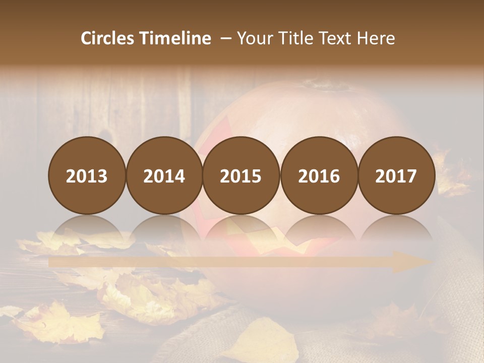 Autumnal Orange Fear PowerPoint Template