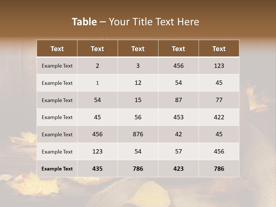 Autumnal Orange Fear PowerPoint Template