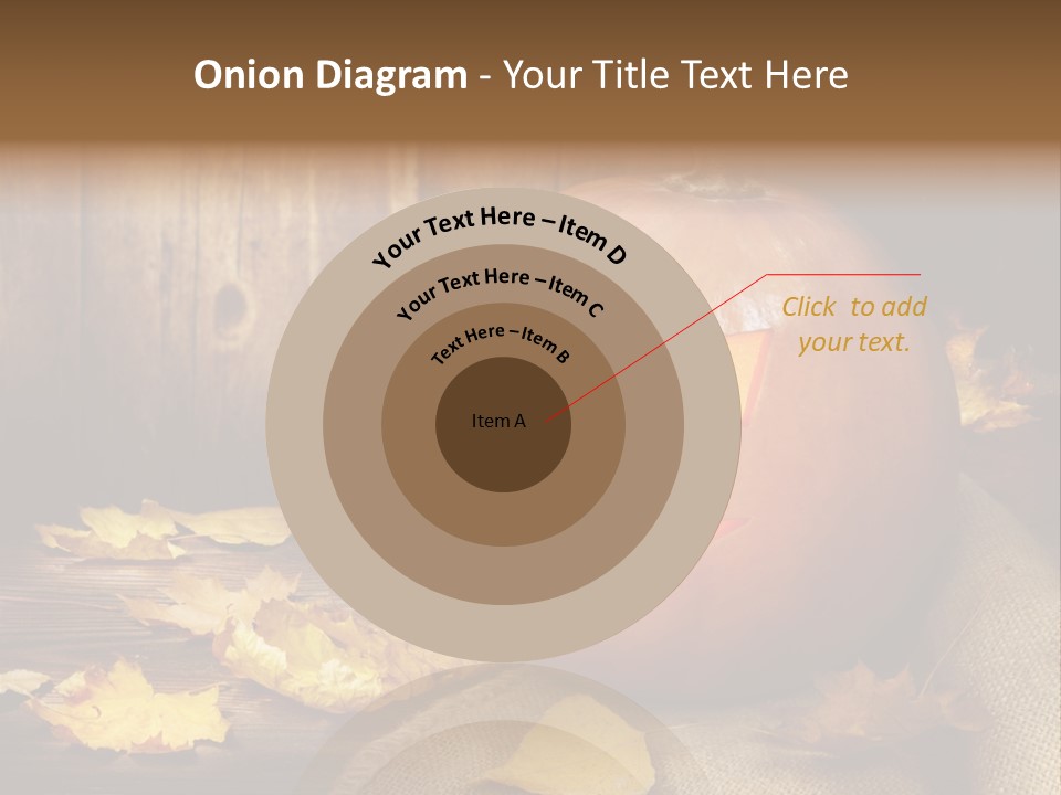 Autumnal Orange Fear PowerPoint Template