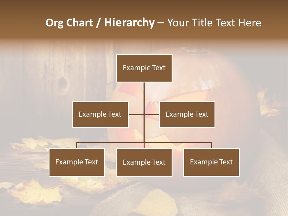 Autumnal Orange Fear PowerPoint Template