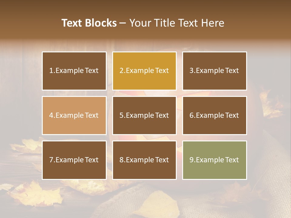 Autumnal Orange Fear PowerPoint Template