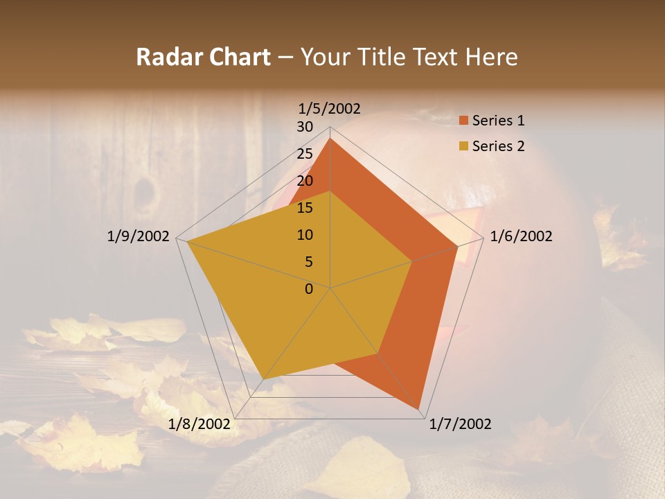 Autumnal Orange Fear PowerPoint Template