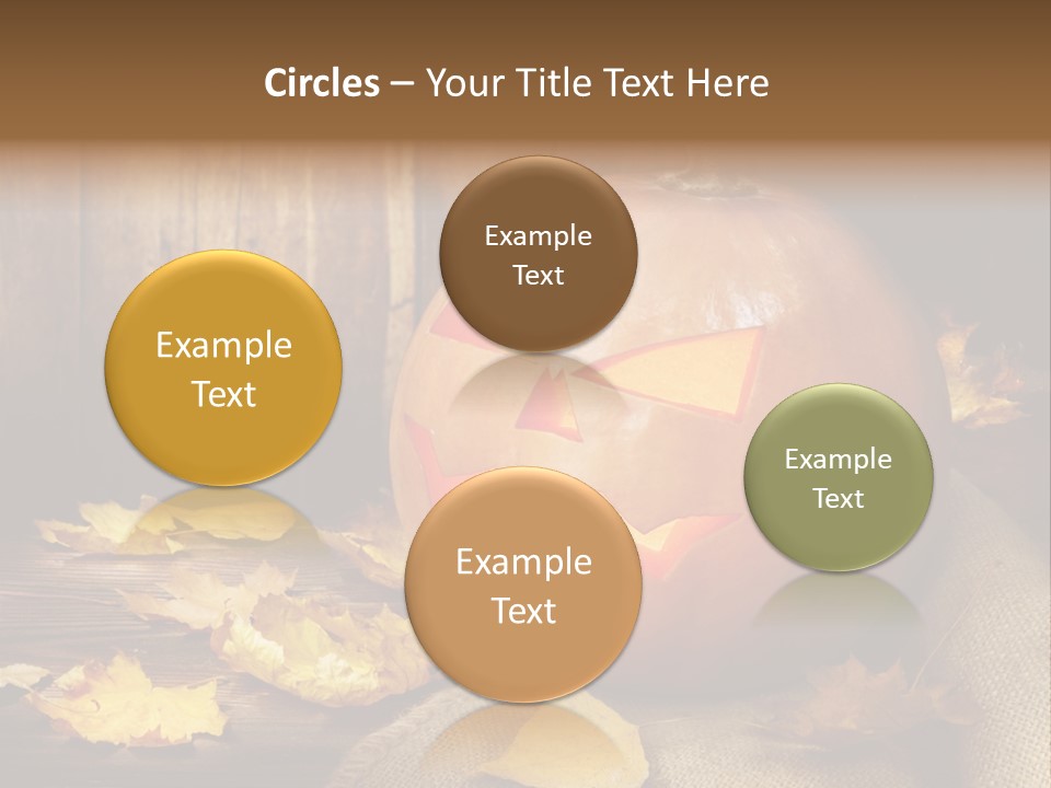 Autumnal Orange Fear PowerPoint Template