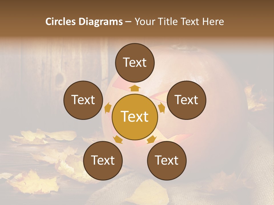 Autumnal Orange Fear PowerPoint Template