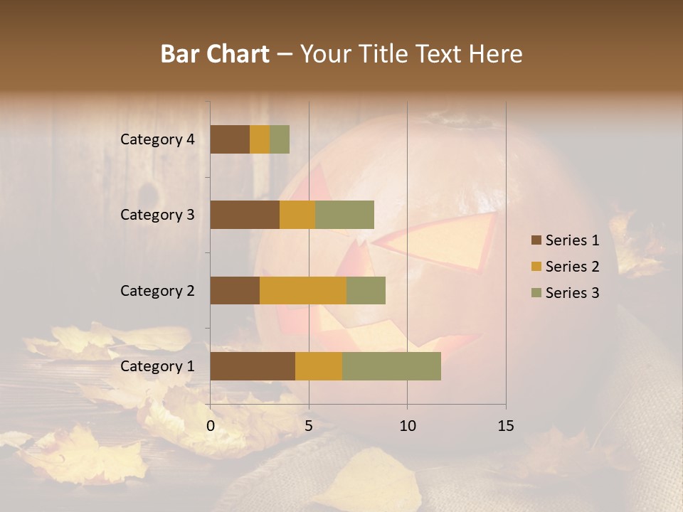 Autumnal Orange Fear PowerPoint Template