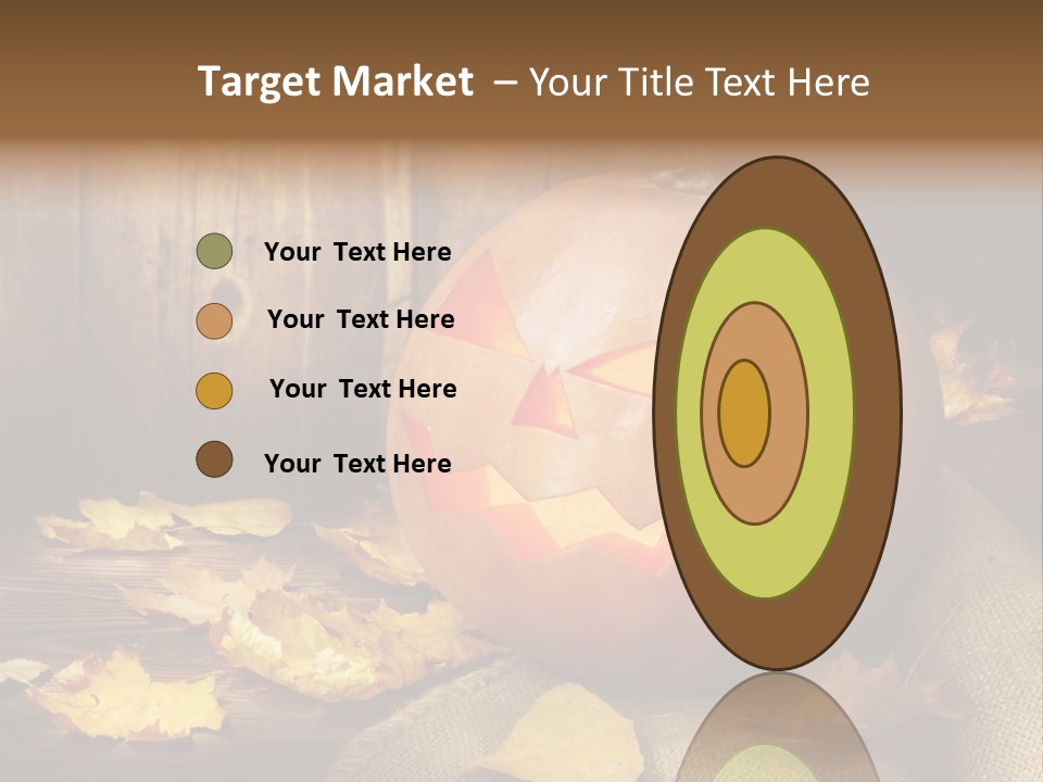 Autumnal Orange Fear PowerPoint Template